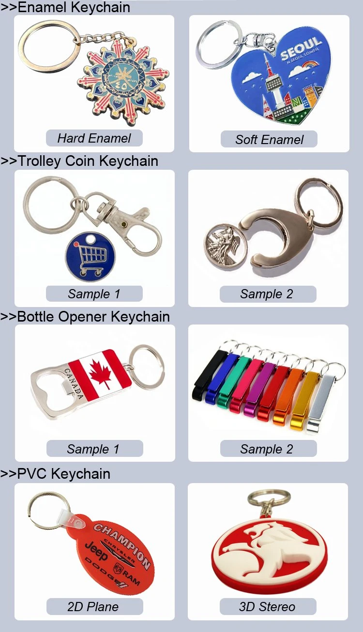 Factory Custom Cheap Rubber Key Chain Plastic Soft PVC Key Chain
