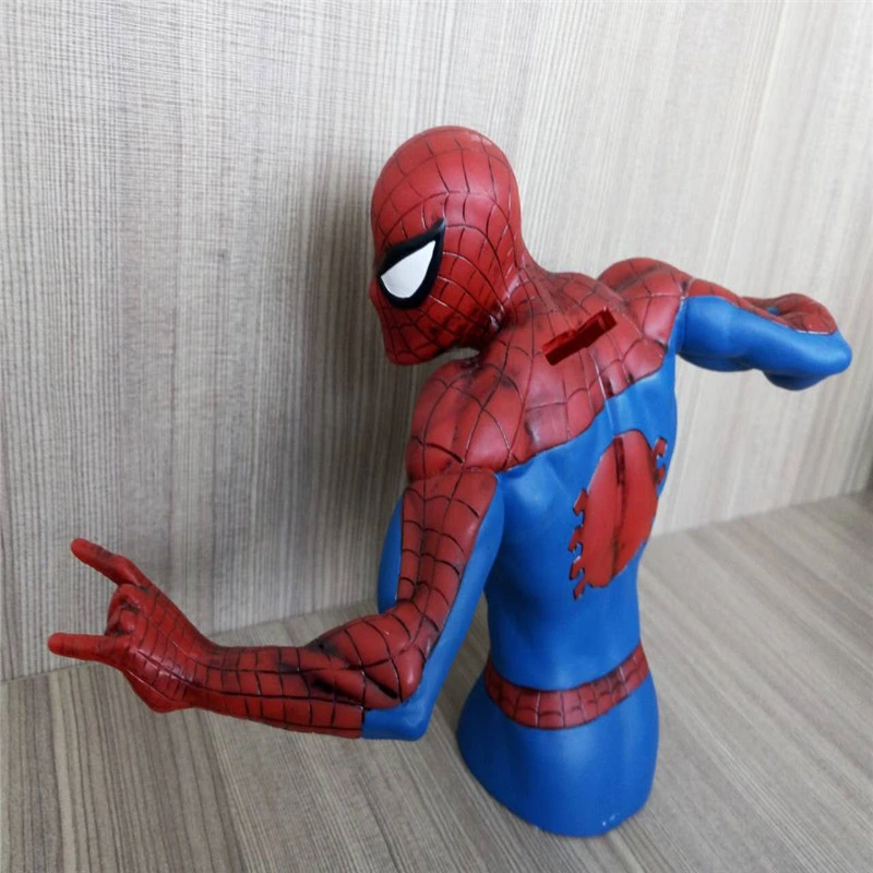 Custom Plastic Toy Marvel Movie Spider-Man Piggy Bank