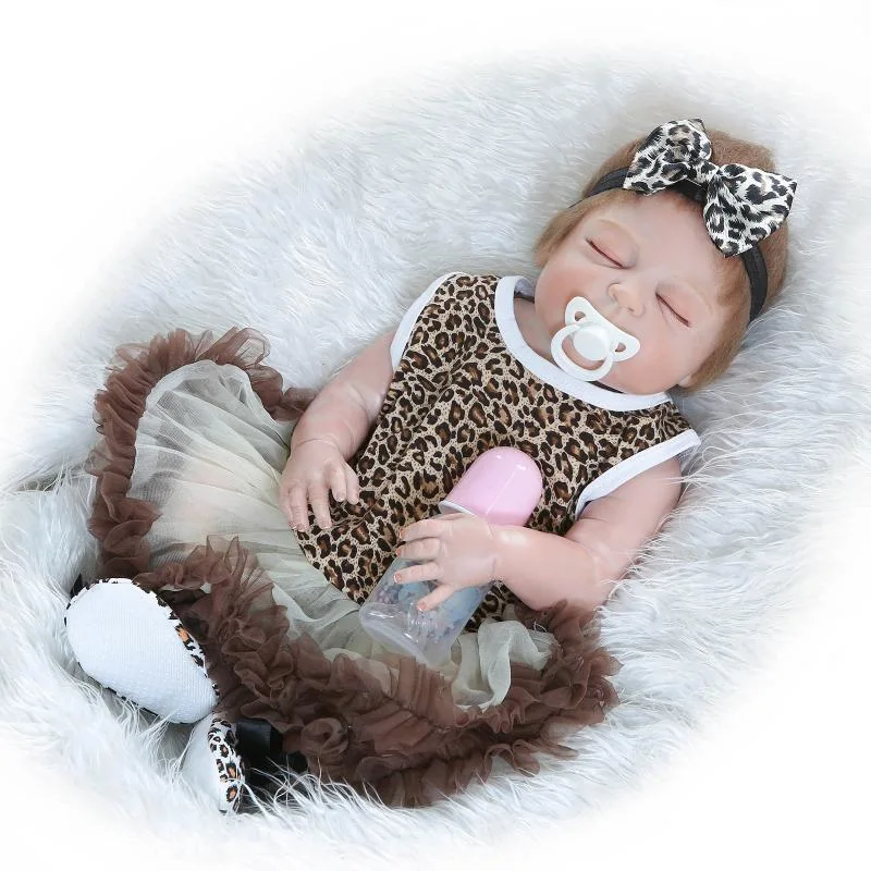 22 Inch Lifelike Reborn Baby Doll Girl with Gift Set Alive Doll Toy for Girl Boy