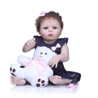 New Design Reborn Boneca 55 Cm Realistic Princess Vinyl Cloth Body Reborn Baby Doll Kids Birthday Xmas Gift