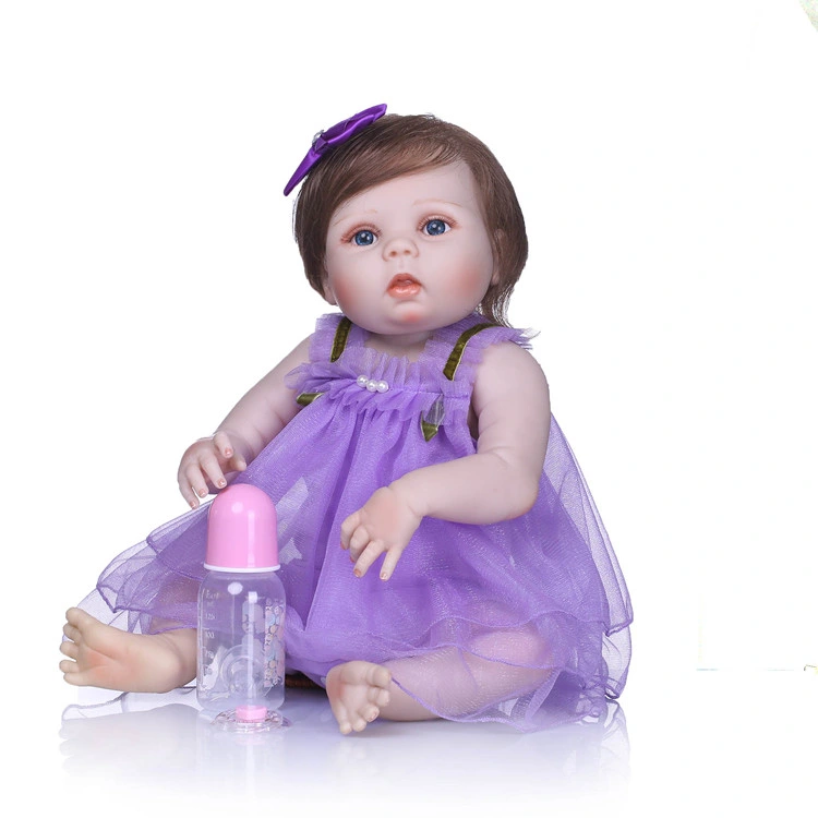 Baby Dolls Reborn Realistic 55 Cm New Handmade Soft Vinyl Silicone Body Princess Girl Doll for Children&prime;s Day Gift